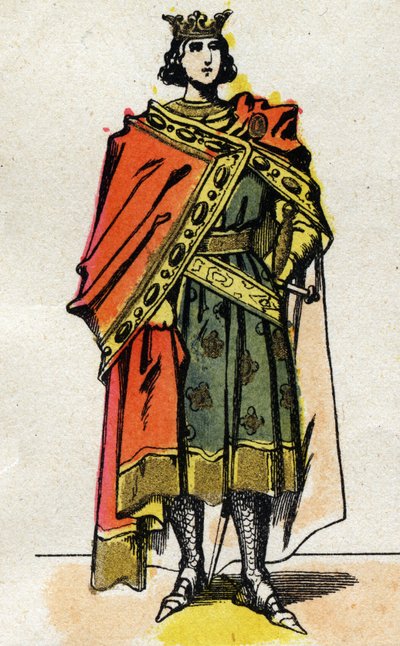 Portret Filipa V Długiego (1294 - 1322), króla Francji. autorstwa French School