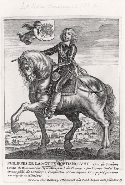 Portret Philippe de La Mothe Houdancourt (1605-57) autorstwa French School