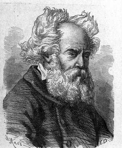 Portret Pierre-Louis-Frederica (Pierre Louis Frederic) Sauvage (1785-1857), francuskiego wynalazcy helisy - w „Album de la Science; wybitni naukowcy; Grandes disouvertes””” 1896. autorstwa French School