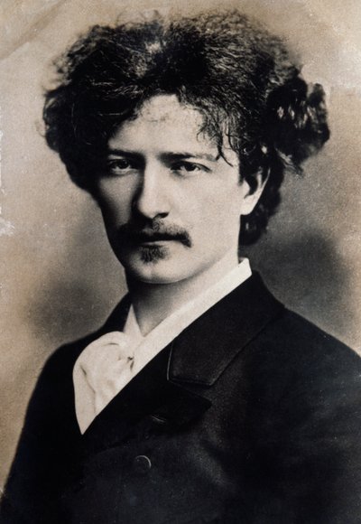 Portret polskiego kompozytora Ignacego Jana Paderewskiego (1860-1941) autorstwa French School