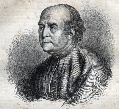 Portret papieża Mikołaja V (1398-1455) Rycina w „Historii papieży” (...) Zbrodnie królowej królowej i cesarzy na przestrzeni wieków” Maurice Lachatre autorstwa French School
