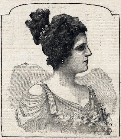Portret księżniczki Caraman-Chimay (Caraman Chimay) (Clara Ward - 1873 - 1916) autorstwa French School