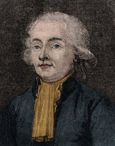 Portret francuskiego polityka Rene Guya Kapelusznika autorstwa French School