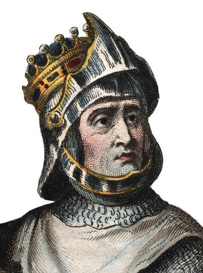 Portret Roberta de Hauteville znanego jako Guiscard (1015-1085), księcia Apulii i Kalabrii. autorstwa French School