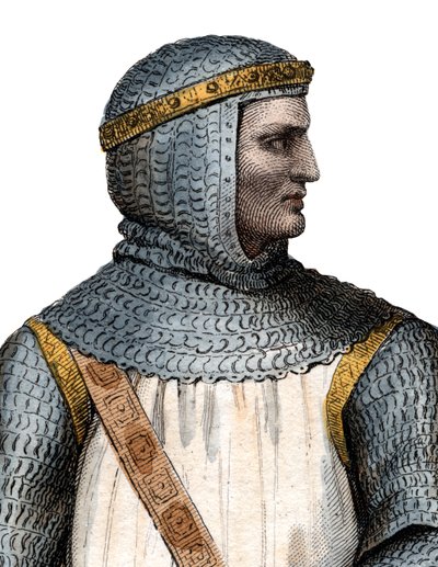Portret Rollo (Robert I) (860-c.927-933), przywódca wikingów i książę Normandii. autorstwa French School