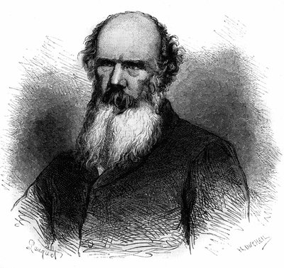 Portret Samuela Chartersa Macphersona (1806-1860), brytyjskiego żołnierza i polityka. Grawerowanie z 1868 roku. autorstwa French School
