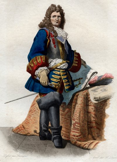 Portret Sebastiena le Prestre, markiza de Vauban (1633-1707), marszałka Francji. autorstwa French School