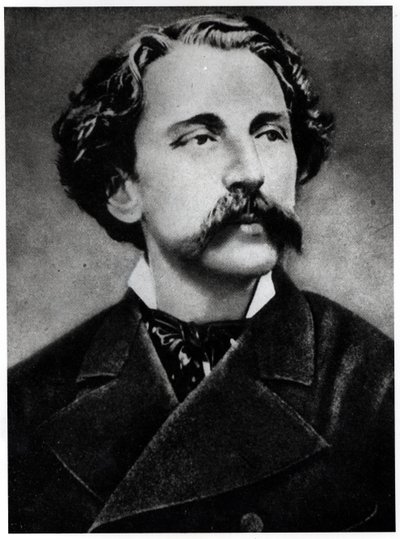 Portret Stephane Mallarme (1842-98), ok. 1873 autorstwa French School