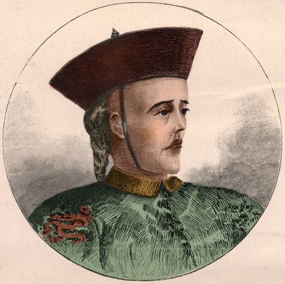 Portret Guangxu, cesarza Chin (1871-1908). autorstwa French School