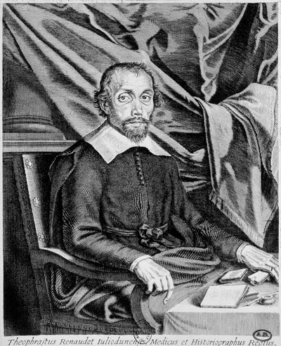 Portret Théophrasta Renaudota autorstwa French School