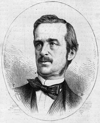 Portret Urbano (Urbano) Ratazziego (1808-1873), włoskiego polityka. Grawer w „Le Monde Illustré” nr 844 z 13 czerwca 1873 r. autorstwa French School