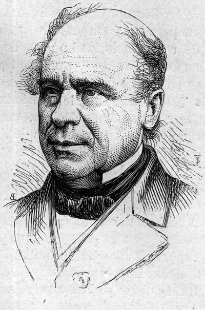 Portret Ustazade Silvestre de Sacy (1801-1879), francuskiego krytyka literackiego i akademika. Grawer w „”Le Monde Illustré””n°883 z dnia 14 marca 1874 r. autorstwa French School