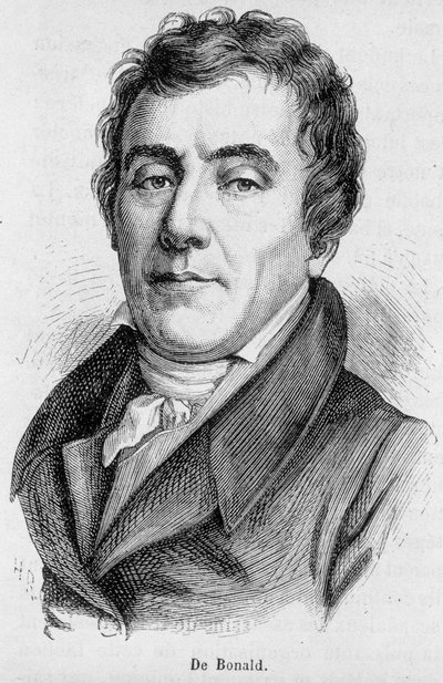 Portret wicehrabiego Louisa de Bonalda (1754 - 1840), francuskiego pisarza politycznego - w „L