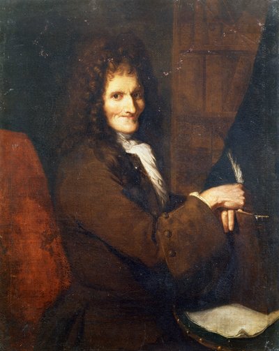 Portret Woltera (1694 - 1778) - Muzeum Wersalskie, szkoła francuska XVIII wieku. autorstwa French School