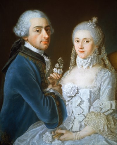 Portret pary małżeńskiej, 1752 autorstwa French School
