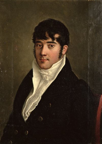 Portret siedzącego dżentelmena, ok. 1825 autorstwa French School