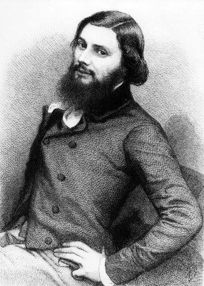 Portret młodego Gustawa Courbeta, ok. 1840 autorstwa French School