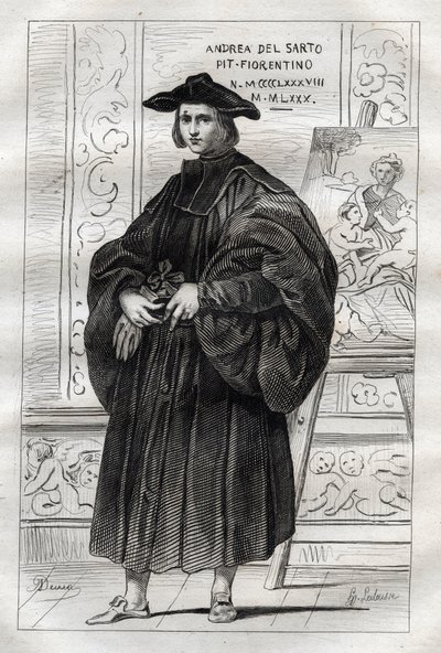 Portret włoskiego malarza Andrei del Sarto (Andrea d