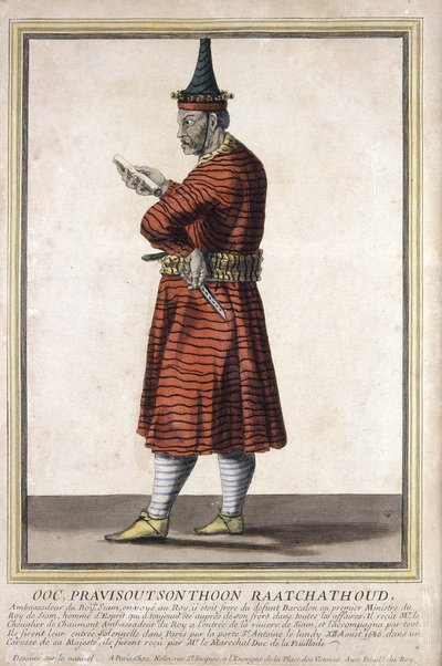 Portret jednego z ambasadorów syjamskich do Ludwika XIV, 1685 autorstwa French School