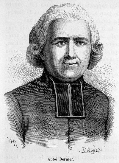 Portret opata Berniera, prałata francuskiego (1762-1806) autorstwa French School