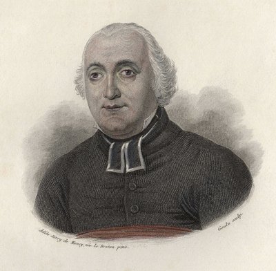 Portret Abbe Carrona (1760-1820), biografa, francuskiego pisarza moralisty. w "Portraits des Hommes Useful". autorstwa French School
