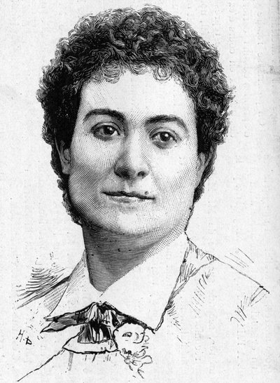 Portret divy Mme Peschard zmarłej w 1887 roku. autorstwa French School