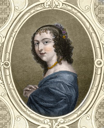 Portret francuskiej pisarki Anne Ninon „de l