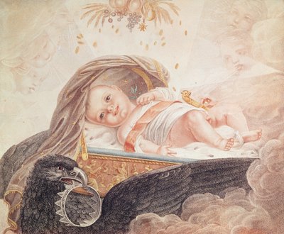 Portret króla Rzymu, Napoleona II (1811-32) c.1811 autorstwa French School
