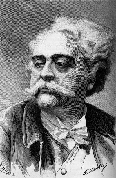 Portret malarza i rzeźbiarza Alberta Ernesta Carriera Belleuse (1824-1887), w Illustrous World 1887. autorstwa French School