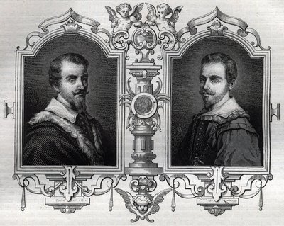 Portrety Horacego (Orazio 1531-1553) i Octave Farnese Octave (Ottavio autorstwa French School