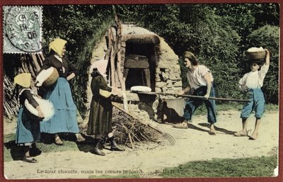 Pocztówka przedstawiająca piec komunalny, 1906 autorstwa French School
