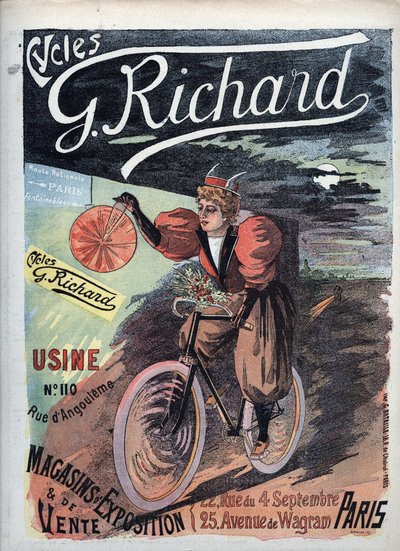 Plakat reklamujący „George Richard Cycles” Paryż 1895 Szkoła francuska autorstwa French School