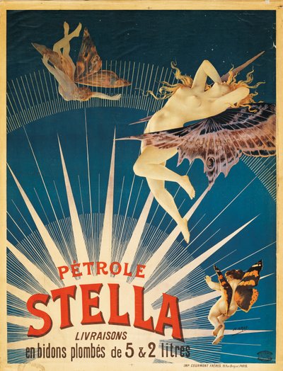 Plakat reklamujący benzynę Stella, 1897 autorstwa French School