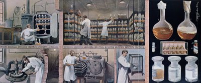 Przygotowanie serum do walki z gruźlicą, Les Animaux, ok. 1900 autorstwa French School