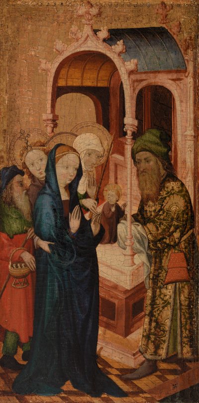 Ofiarowanie Chrystusa w świątyni, 1400 autorstwa French School