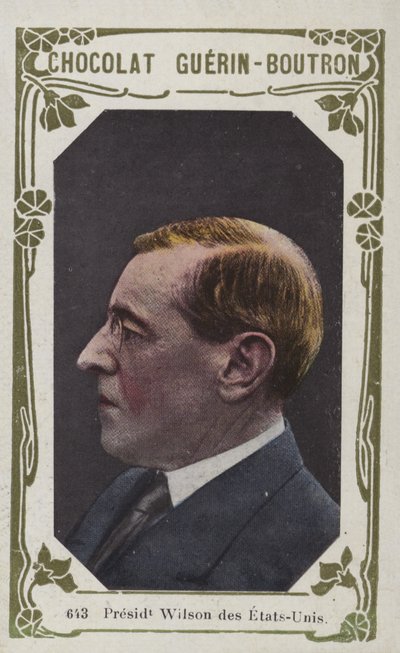 Prezydent Wilson Stanów Zjednoczonych (kolorowe zdjęcie) autorstwa French School