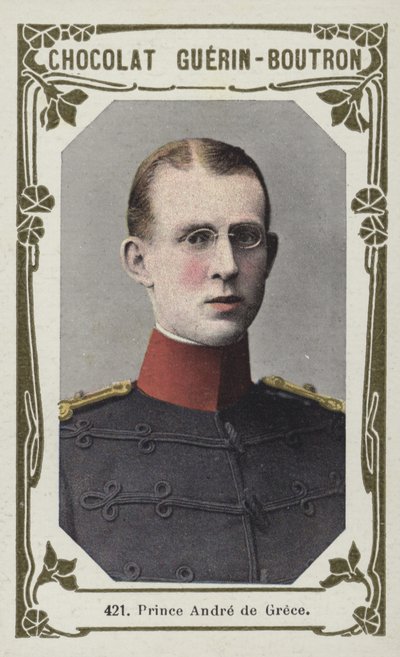 Książę Andre Grecji (kolorowe zdjęcie) autorstwa French School