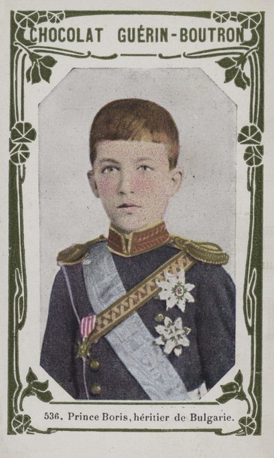 Książę Borys, dziedzic Bułgarii (kolorowe zdjęcie) autorstwa French School