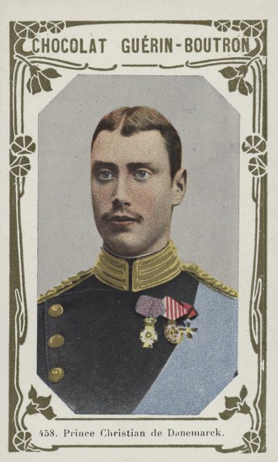 Książę Christian de Danemark (kolorowe zdjęcie) autorstwa French School