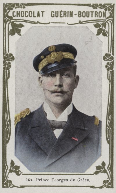Książę George z Grecji (kolorowe zdjęcie) autorstwa French School