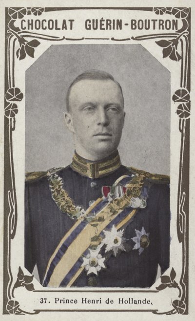 Książę Henryk z Holandii (kolorowe zdjęcie) autorstwa French School