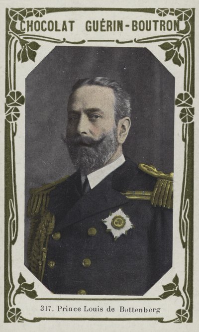 Książę Ludwik de Battenberg (kolorowe zdjęcie) autorstwa French School