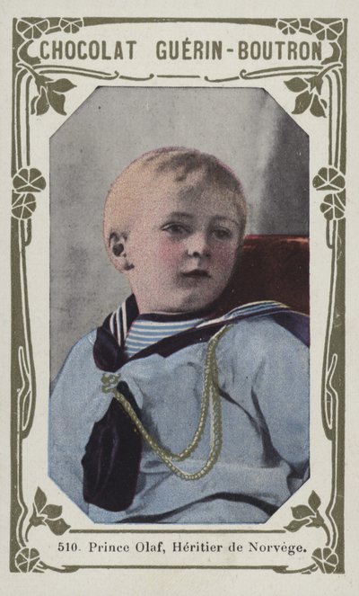 Książę Olaf, Heritier de Norvege (kolorowe zdjęcie) autorstwa French School