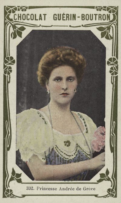 Księżniczka Andree Grecji (kolorowe zdjęcie) autorstwa French School