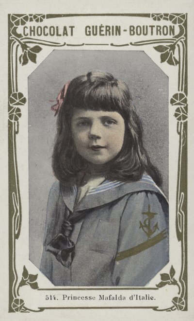 Księżniczka Mafalda z Włoch (kolorowe zdjęcie) autorstwa French School