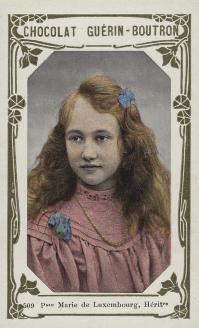 Księżniczka Marie z Luksemburga, dziedziczka (kolorowe zdjęcie) autorstwa French School