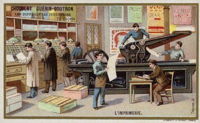 Drukarnia (chromolitho) autorstwa French School