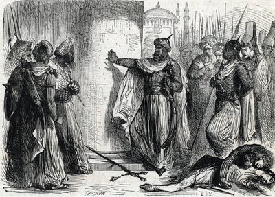 Prise de Constantinople (rycina) autorstwa French School