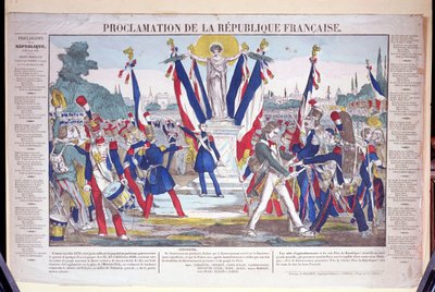 Proklamacja Republiki Francuskiej, 25 lutego 1848 r. autorstwa French School