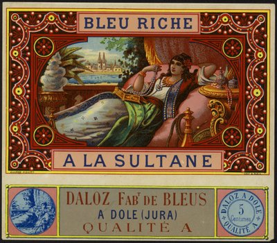 Etykieta produktu dla Bleu Riche a la Sultane autorstwa French School